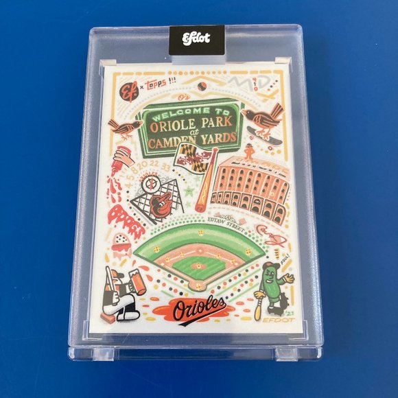 Topps Efdot Stadium Series, Oriole Park at Camden Yards Baseball Card, #6